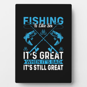 Plaque Photo Pêche-Cadeaux Fisher Est Grande