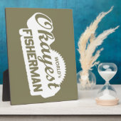 Plaque Photo Pêcheur le plus Okayest dans le monde (Côté)