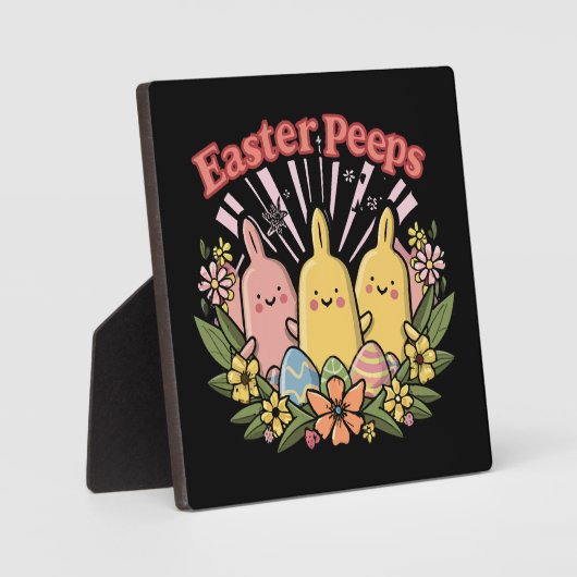 Plaque Photo Peeps de Pâques (Recto)