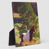 Plaque Photo Peint Poney par le pin (Côté)