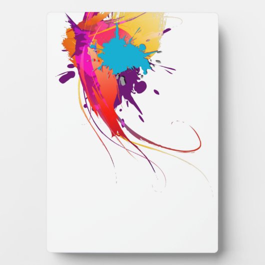 Plaque Photo Peinture à papillon exotique Abstraite (Devant)