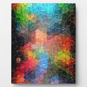 Plaque Photo Peinture Abstraite | Couleurs dynamiques (Devant)