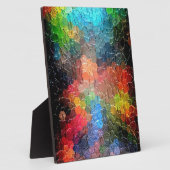 Plaque Photo Peinture Abstraite | Couleurs dynamiques (Côté)