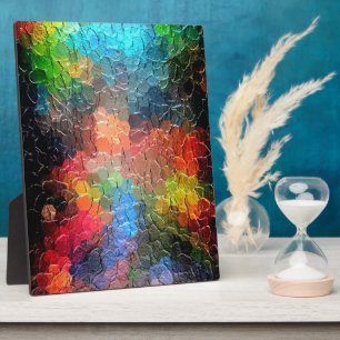 Plaque Photo Peinture Abstraite Couleurs dynamiques