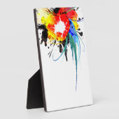 Plaque Photo Peinture Abstraite de perroquets sauvages (Côté)