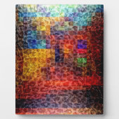 Plaque Photo Peinture Abstraite Ville Lumières (Devant)