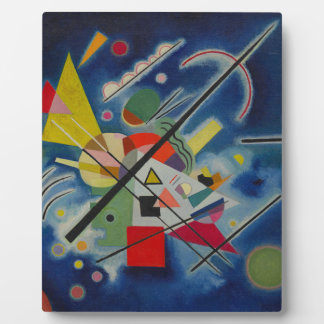 Plaque Photo Peinture bleue de Kandinsky