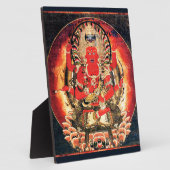 Plaque Photo Peinture bouddhiste d'Aizen Myoo du 14e siècle (Côté)