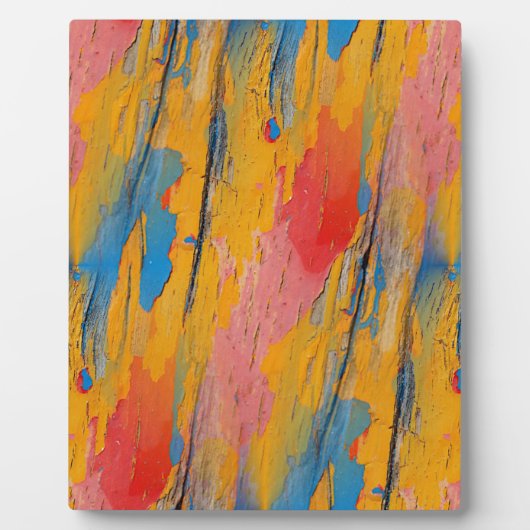 Plaque Photo Peinture colorée (Devant)