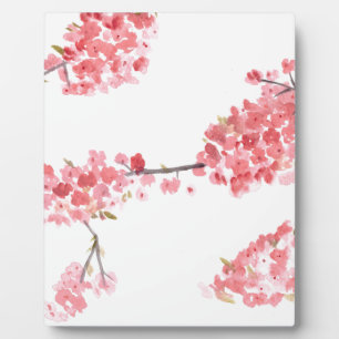 Plaque Photo Peinture de cerisier rose