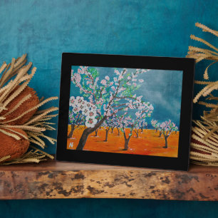 Plaque Photo Peinture Huerto de Almendros par Alfred Fox