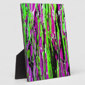 Plaque Photo Peinture Neon Paint Purple Vert et Noir (Côté)