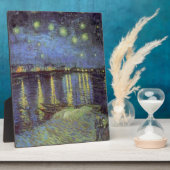 Plaque Photo Peinture nocturne étoilée de Van Gogh (Côté)