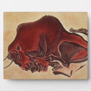 Plaque Photo Peinture rocheuse d'un bison, fin de la Magdalénie