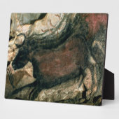 Plaque Photo Peinture rocheuse d'un taureau noir, c.17000 av. J (Côté)