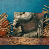 Plaque Photo Peinture rocheuse d'un taureau noir, c.17000 av. J (Côté)