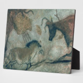 Plaque Photo Peinture rupestre représentant un cheval et une va (Côté)