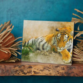 Plaque Photo Peinture sur tigre (Côté)