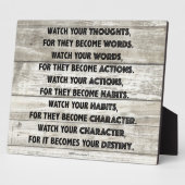 Plaque Photo Pensées Destinée Motivation (Côté)