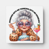 Plaque Photo Penser et boire (Devant)