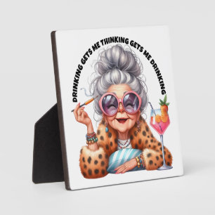 Plaque Photo Penser et boire