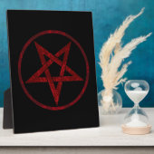 Plaque Photo Pentagram Red Devil (Côté)