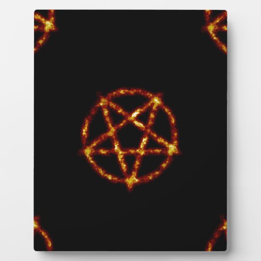 Plaque Photo pentagramme (Devant)