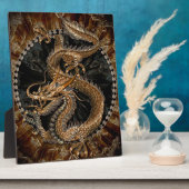 Plaque Photo Pentagramme dragon (Côté)