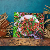 Plaque Photo Peppers à l'oeil d'oiseaux (Côté)