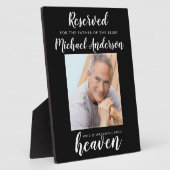 Plaque Photo Père de la mariée Réservé Ciel Photo (Côté)