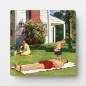 Plaque Photo Père de l'arrosage (Devant)