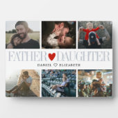 Plaque Photo Père fille coeur Grille photo Collage (Devant)