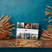 Plaque Photo Père fille coeur Grille photo Collage (Côté)