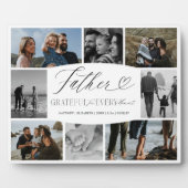 Plaque Photo Père Grateful pour chaque instant Collage photo (Devant)