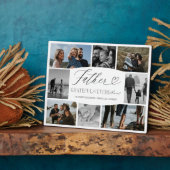 Plaque Photo Père Grateful pour chaque instant Collage photo (Côté)