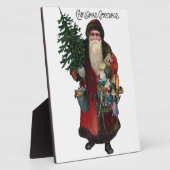 Plaque Photo Père Noël à l'ancienne (Côté)