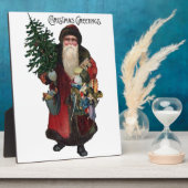 Plaque Photo Père Noël à l'ancienne (Côté)