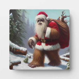Plaque Photo Père Noël Bigfoot