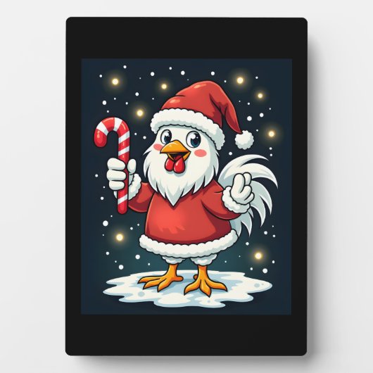 Plaque Photo Père Noël Chicken Joy (Devant)