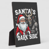 Plaque Photo Père Noël Dark Side Christmas Evil Krampus (Côté)