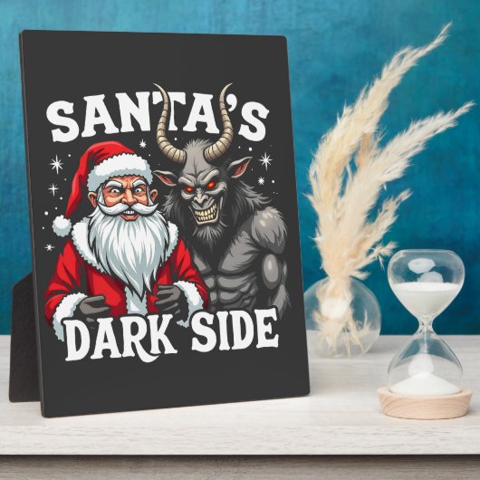 Plaque Photo Père Noël Dark Side Christmas Evil Krampus (Côté)