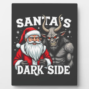 Plaque Photo Père Noël Dark Side Christmas Père Noël Krampus De