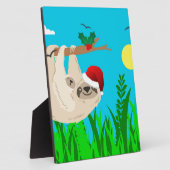 Plaque Photo père Noël sloth (Côté)