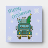 Plaque Photo Père Noël vue de devant Joyeux Noël (Devant)