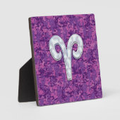 Plaque Photo Perle comme Aries Symbole Zodiaque Camouflage numé (Recto)