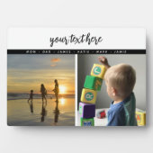 Plaque Photo Personalized 2 Photo Family Love Memories  (Devant)