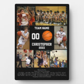Plaque Photo Personalized Basketball Senior Night Commemorative (Devant)