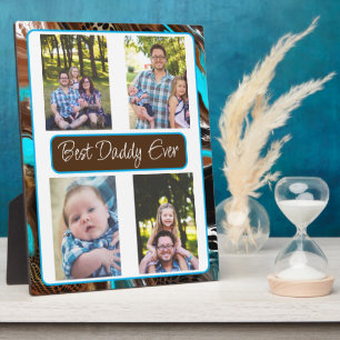 Plaque Photo Personalized Best Dad Ever Photo 