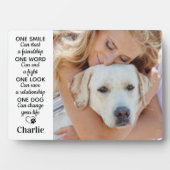Plaque Photo Personalized Dog Lover Quote Keepsake Pet Photo (Devant)