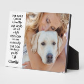 Plaque Photo Personalized Dog Lover Quote Keepsake Pet Photo (Côté)